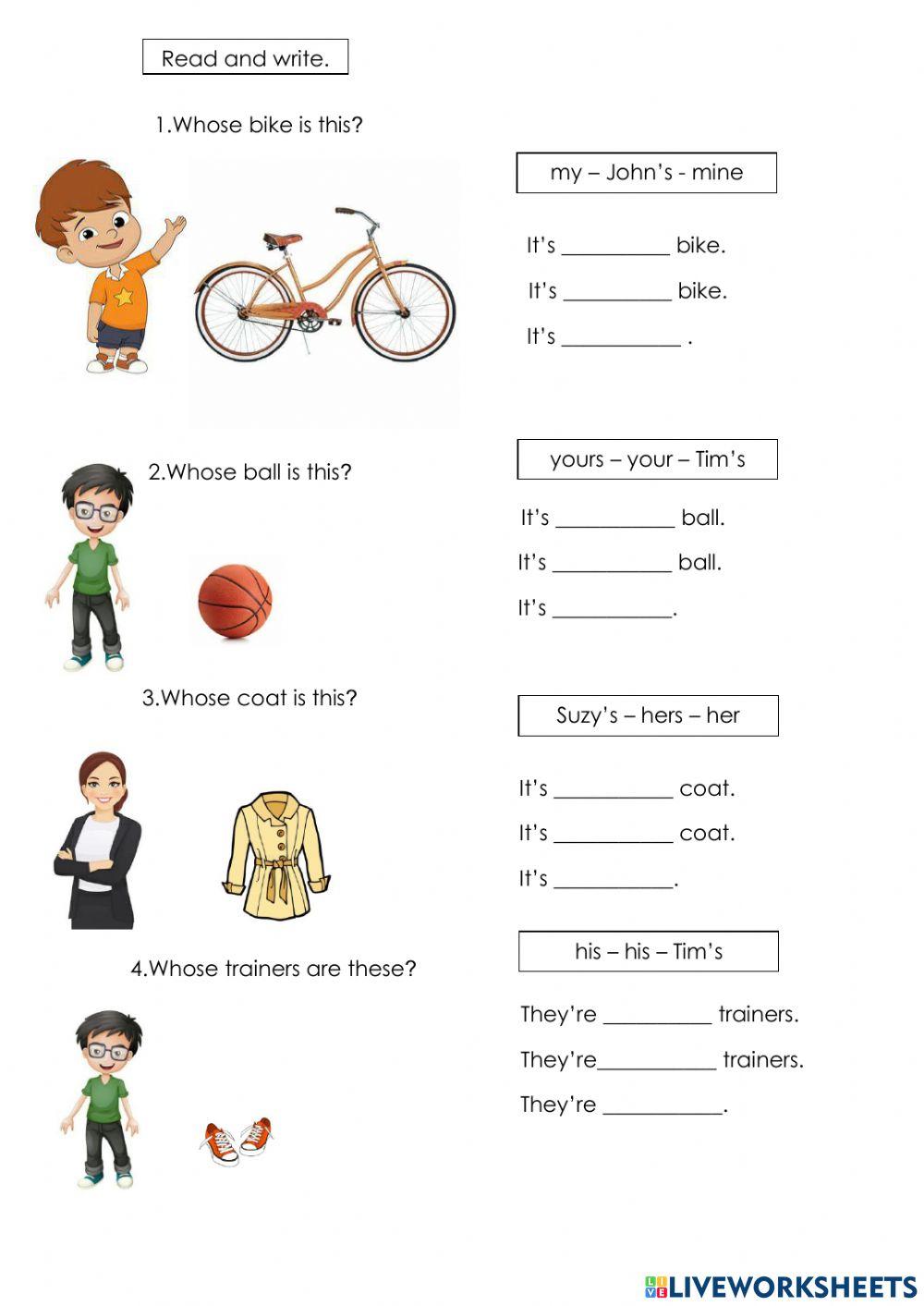 Get smart plus 3 Possessive Pronouns