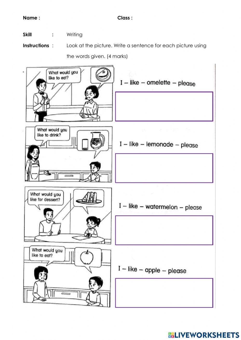 English Year 3 Writing and Listening