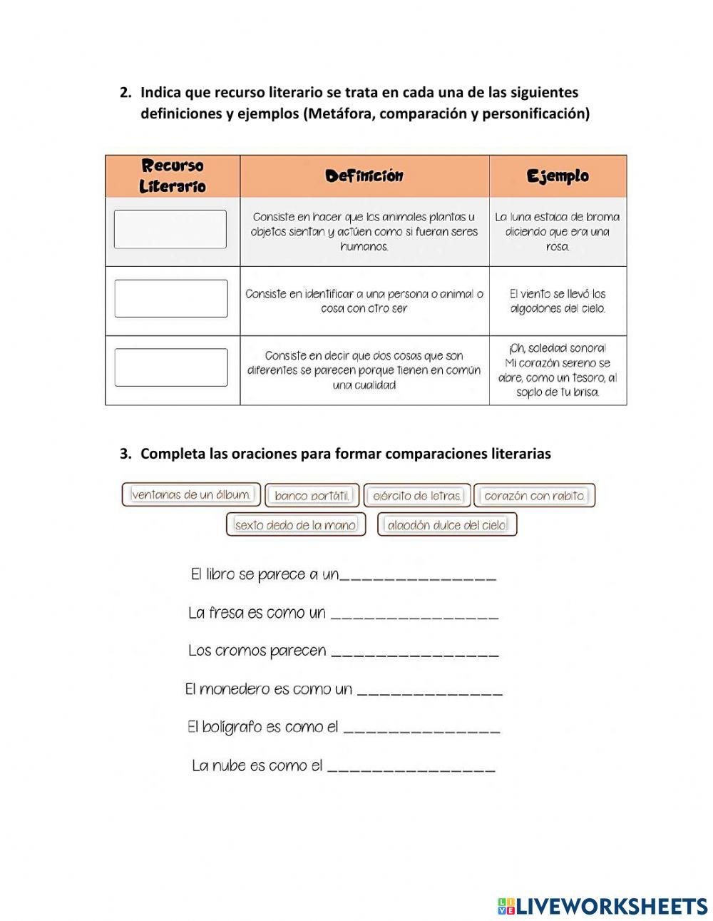 Quiz lengua 5° tercer periodo