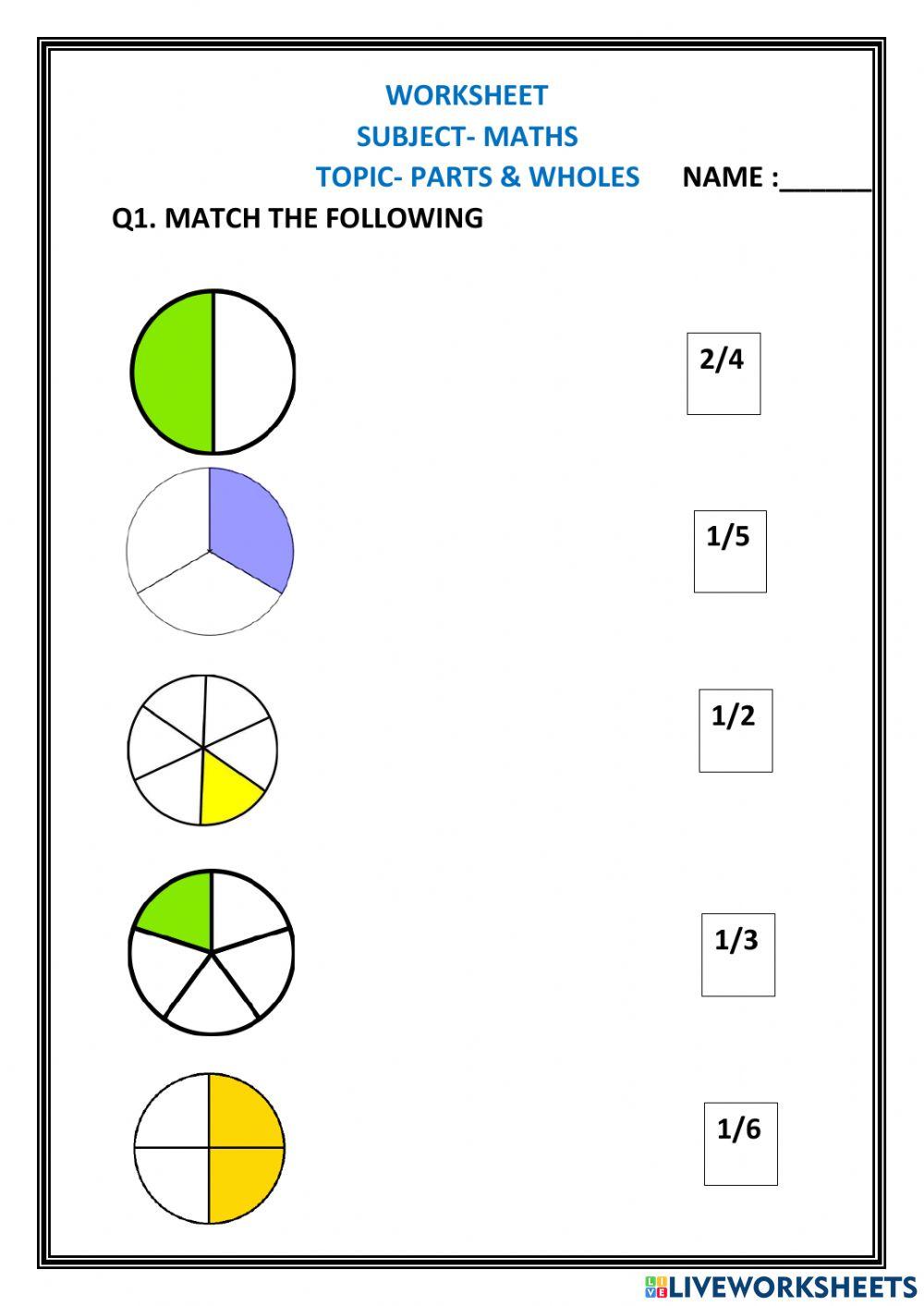 fraction-online-exercise-for-4-live-worksheets