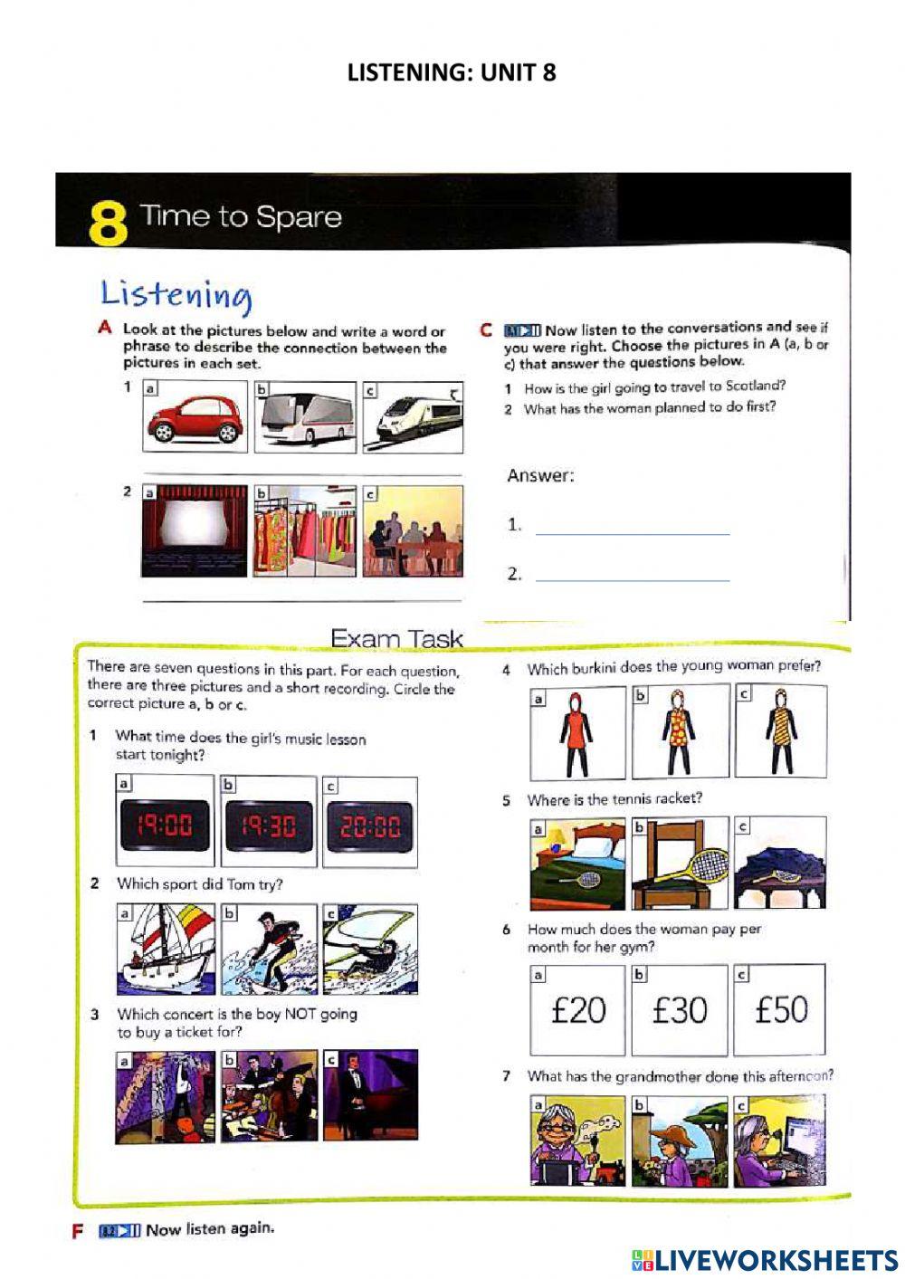 Close-Up Unit 8 - Listening