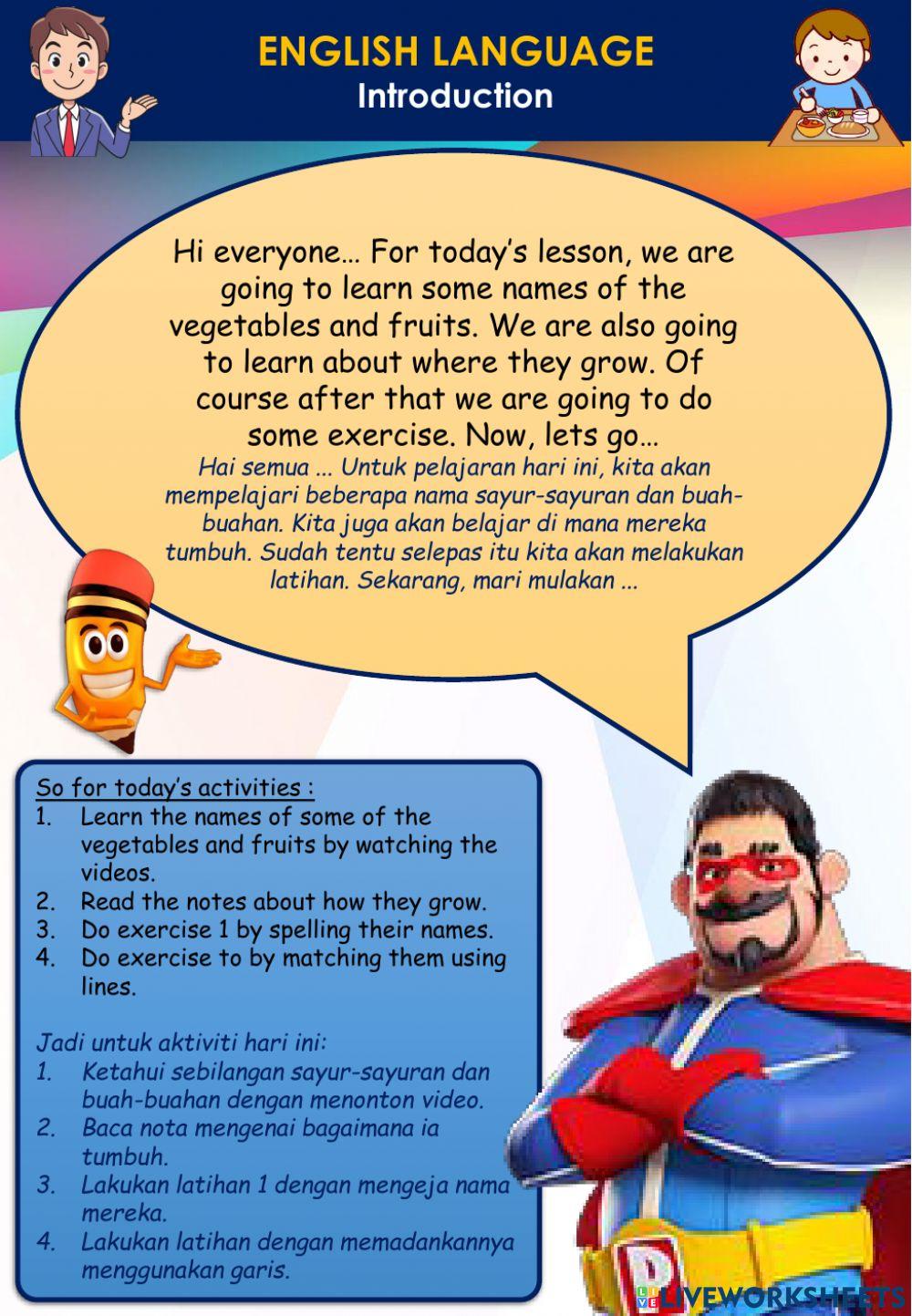 Lunchtime (9) - vegetables and fruits