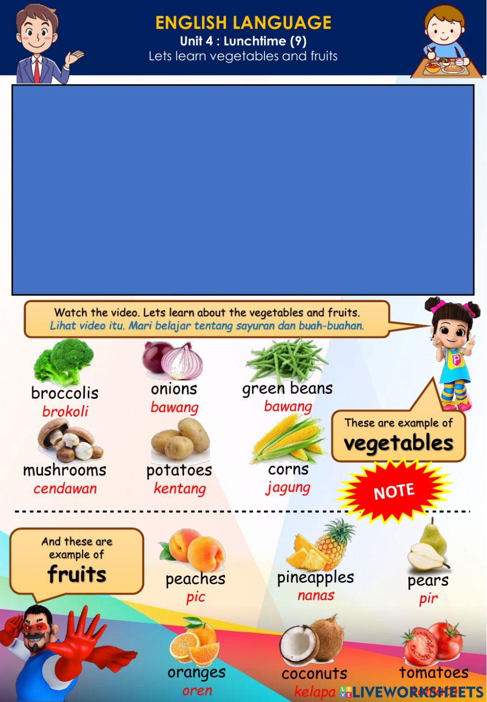 Lunchtime (9) - vegetables and fruits