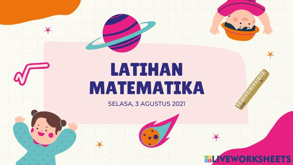 Latihan perkalian dan pengurangan bilangan bulat