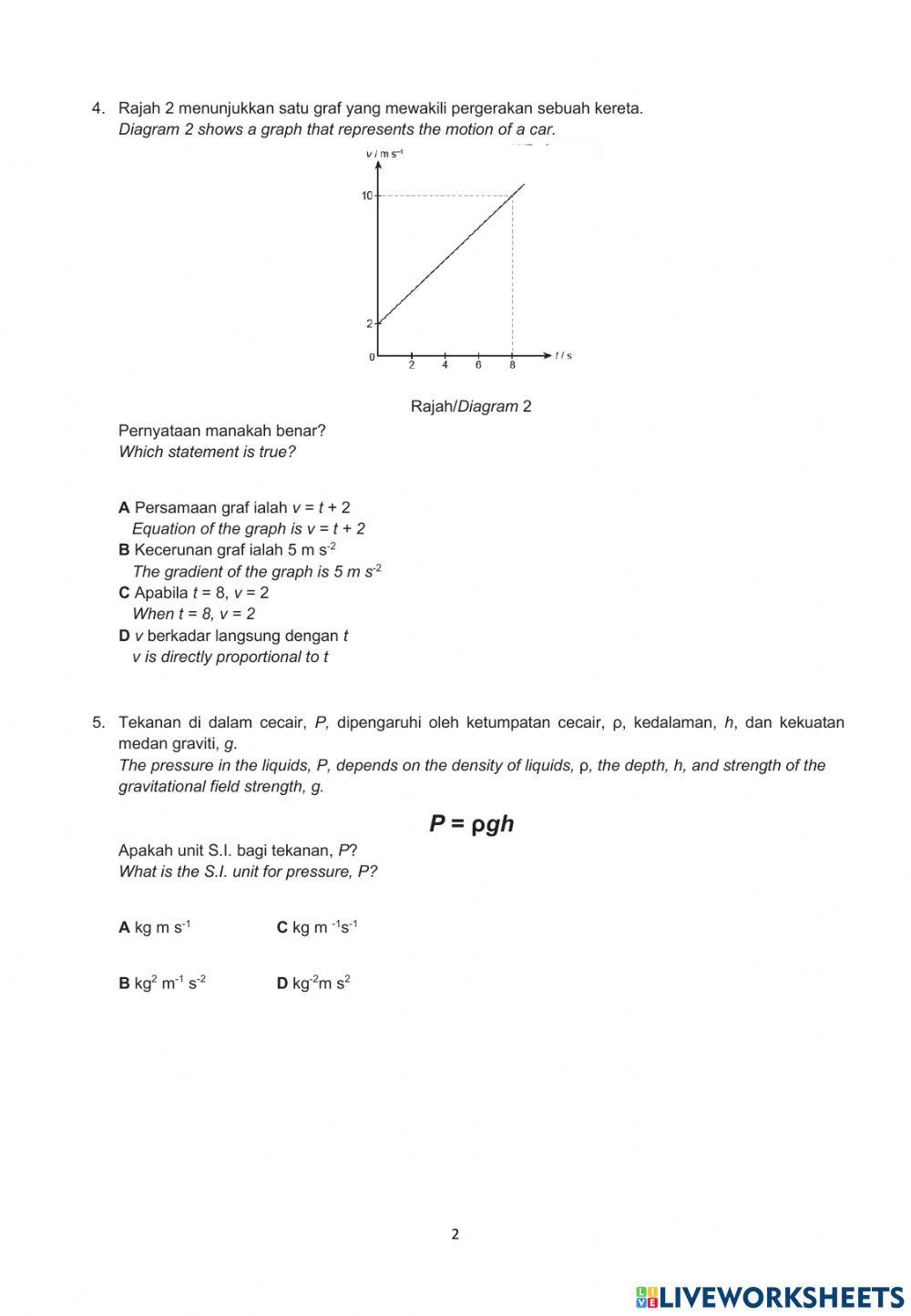 Gerak Gempur 2021 Physics form 4