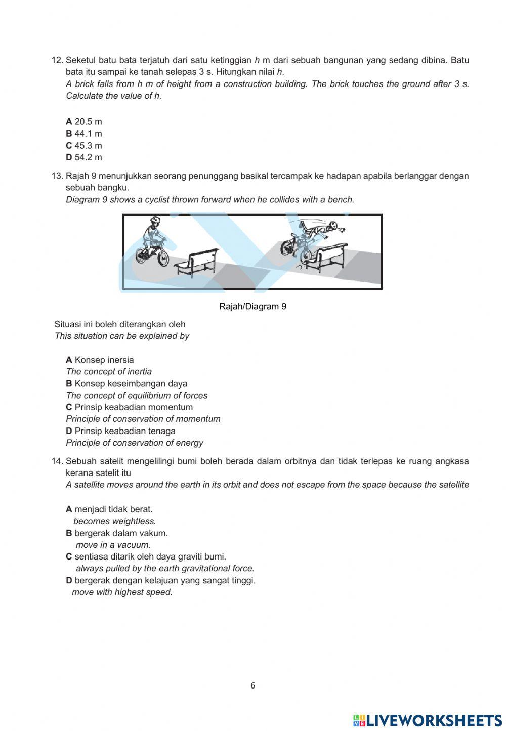 Gerak Gempur 2021 Physics form 4