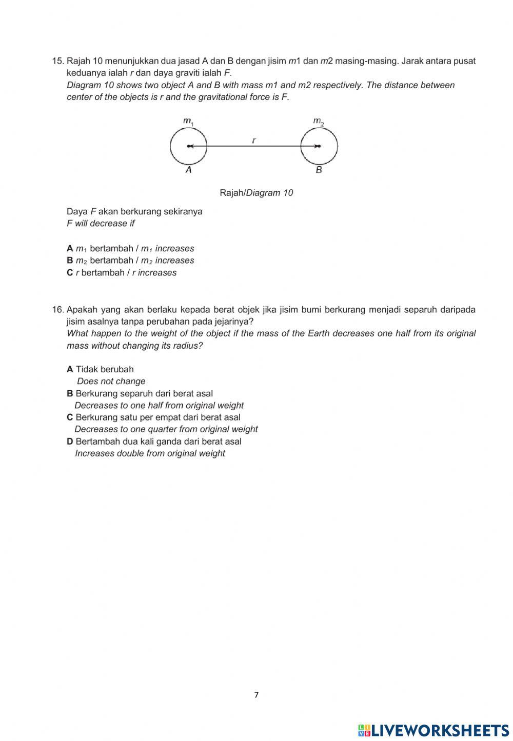 Gerak Gempur 2021 Physics form 4