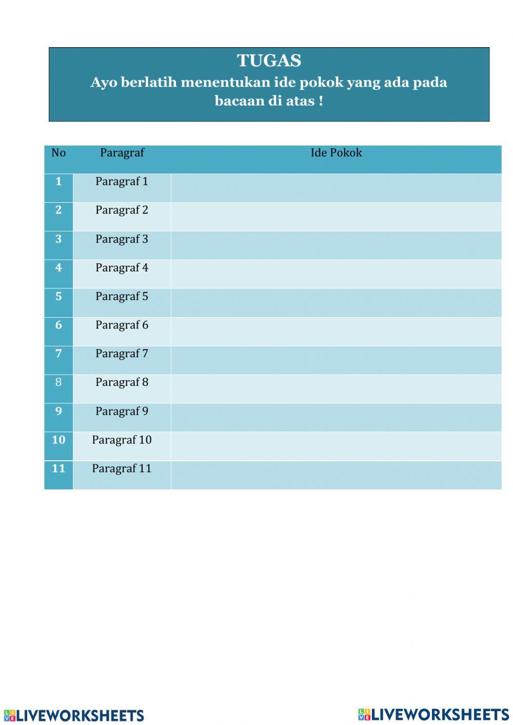 LKPD Bahasa Indonesia Tema 1