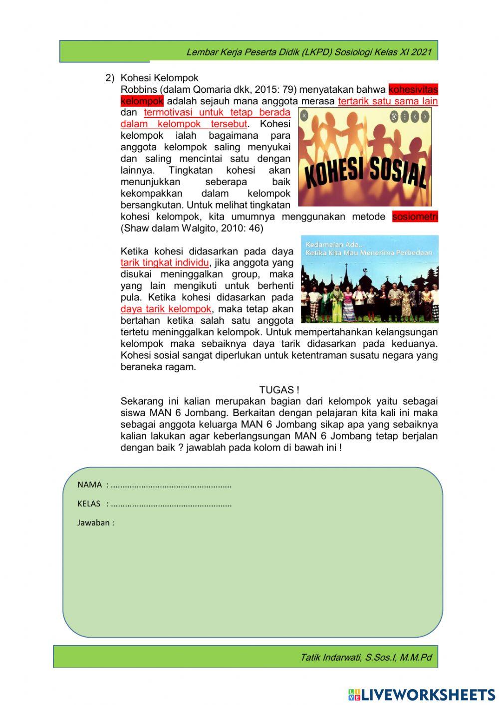 Sosiologi kelas XI pertemuan ke-6 (1)