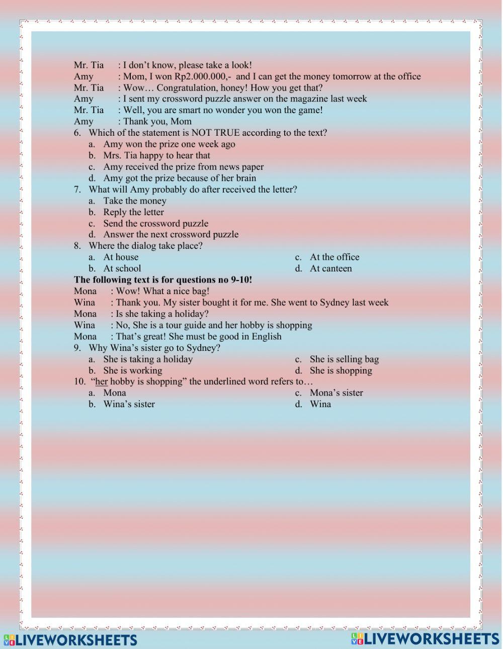 Latihan Congratulation2