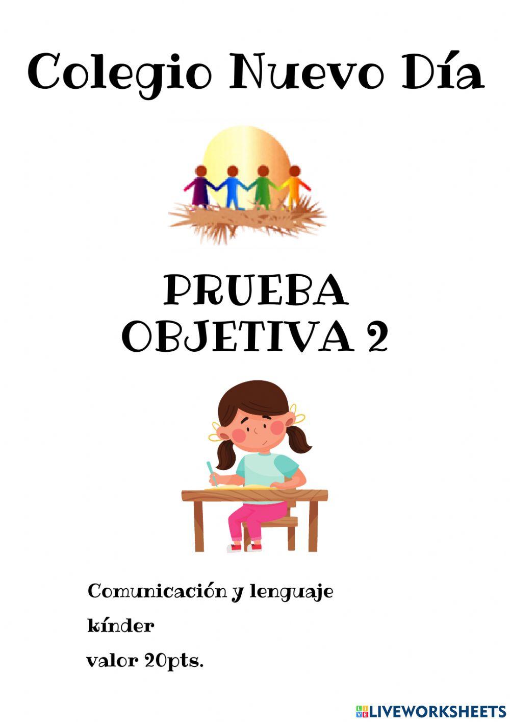 Prueba objetiva kinder (prueba)