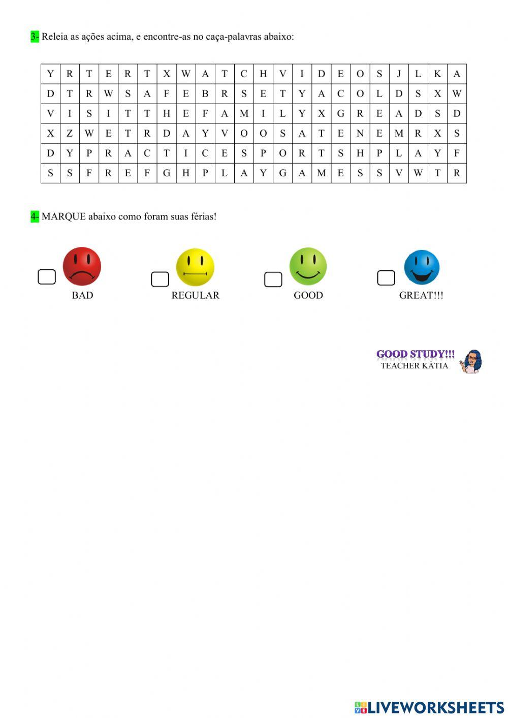 4° ano - INGLÊS - 02-08-21