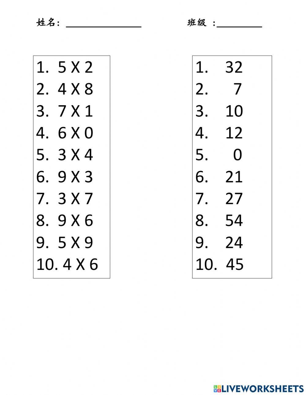 Multiplication Multiplication