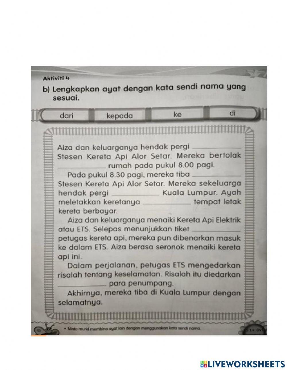 kata sendi nama tahun 1