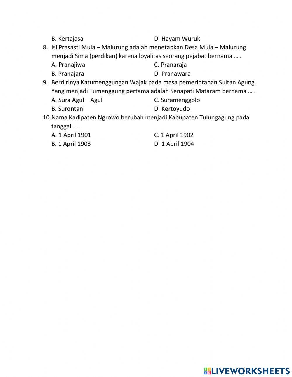 Plh(peninggalan sejarah)