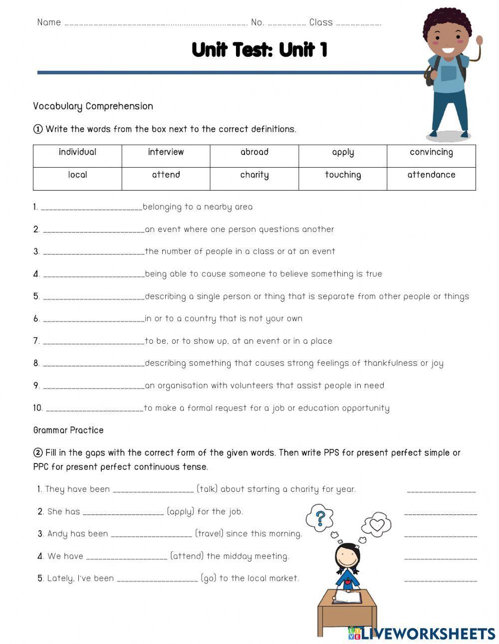 New Frontiers Unit 1 Test