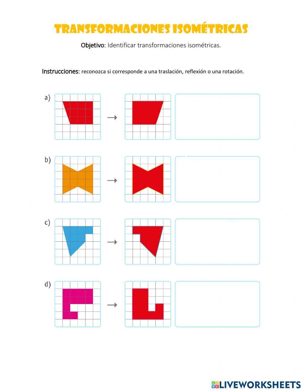 Transformación isométricas
