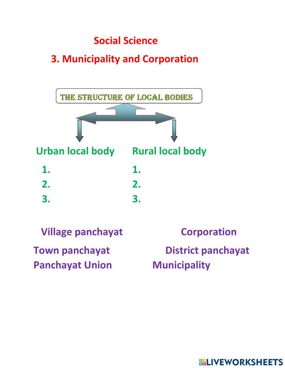 Municipality & Corporation
