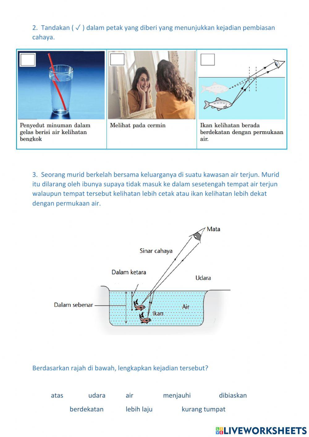 8.4 Pembiasan cahaya