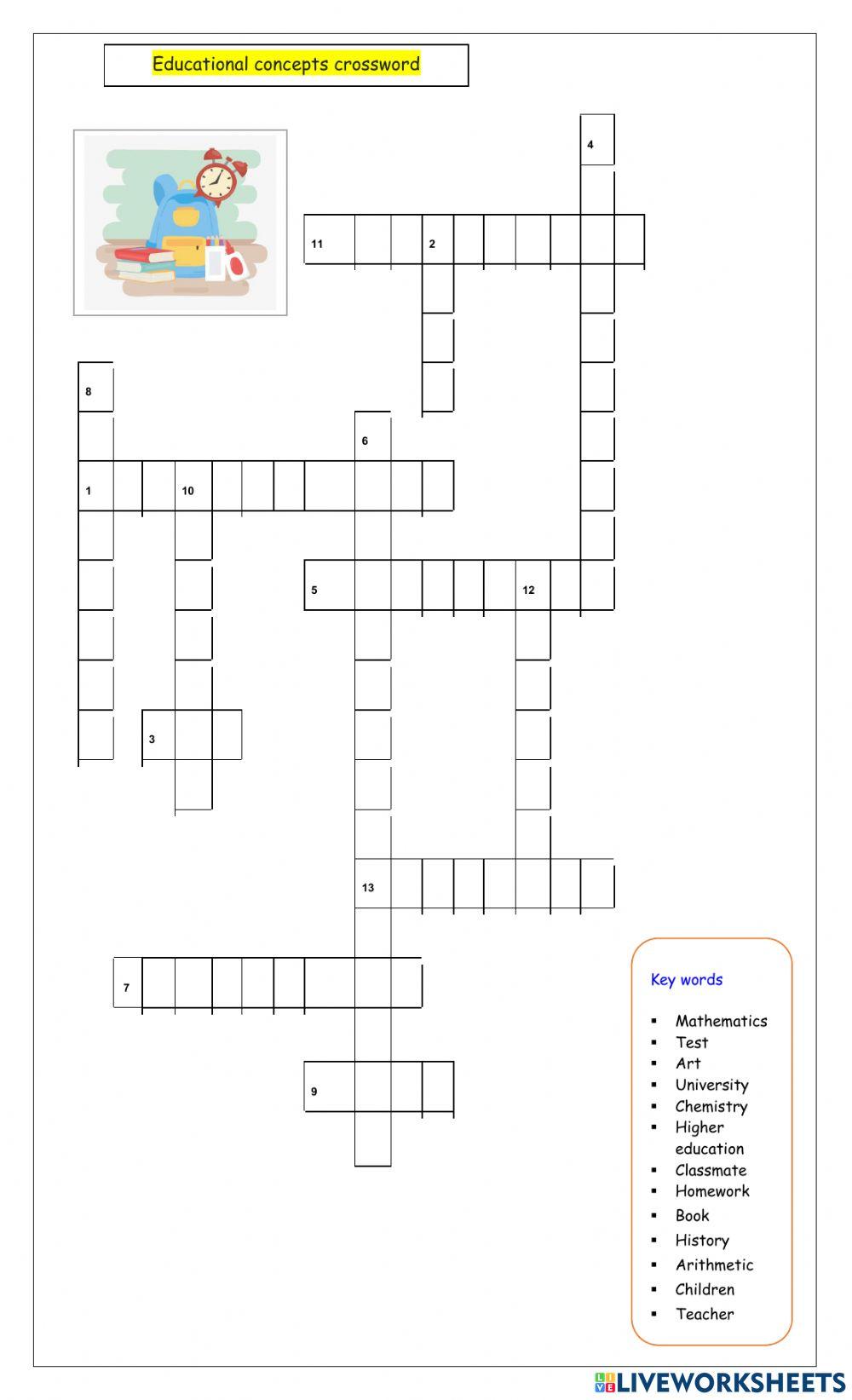 Education crossword