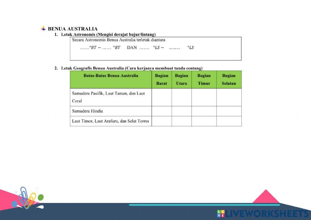 Letak dan Luas Benua Asia dan Benua Lainnya.