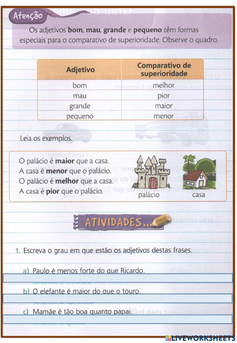 Atividade de português