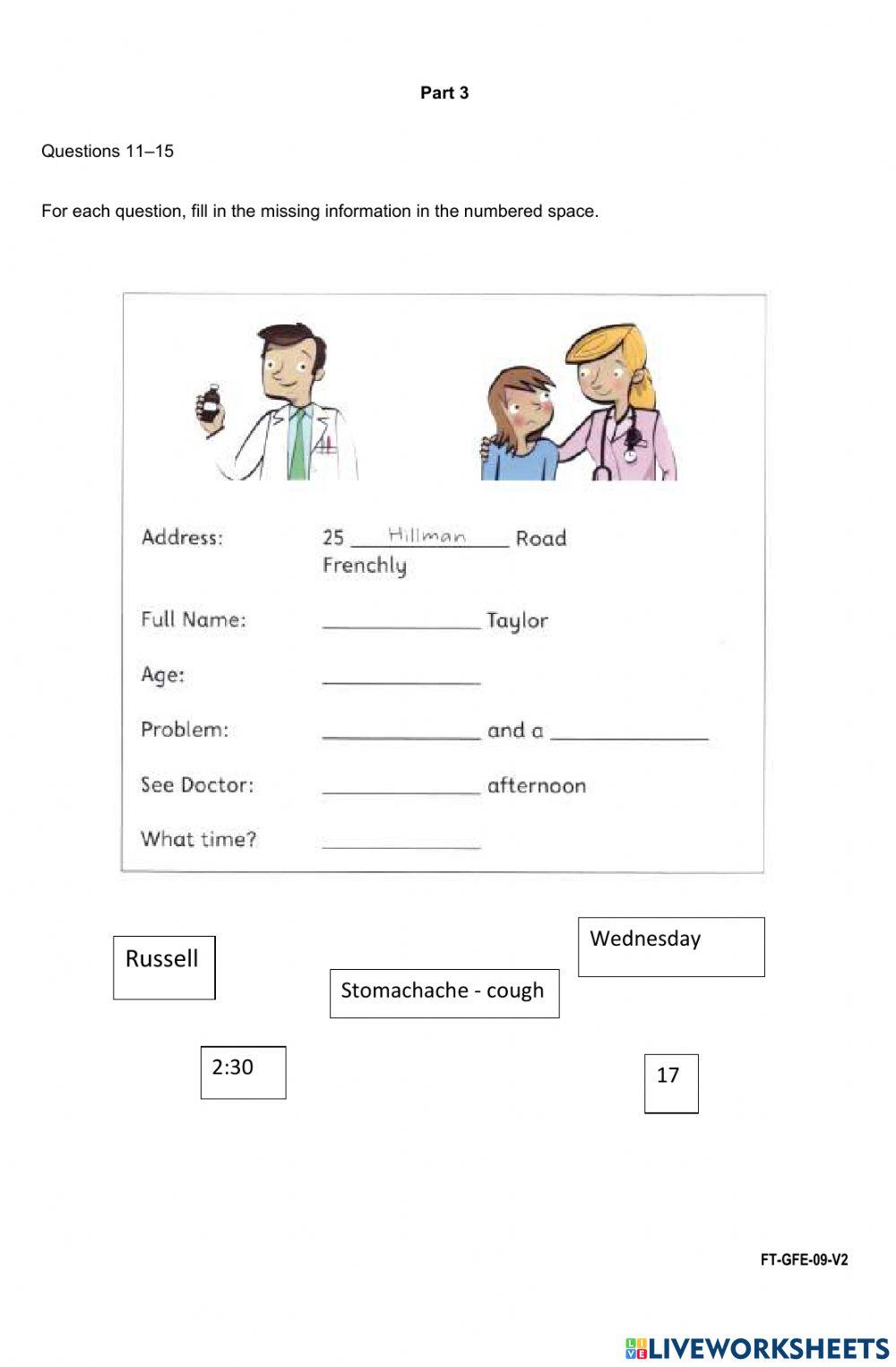 Review guide part 3 listening