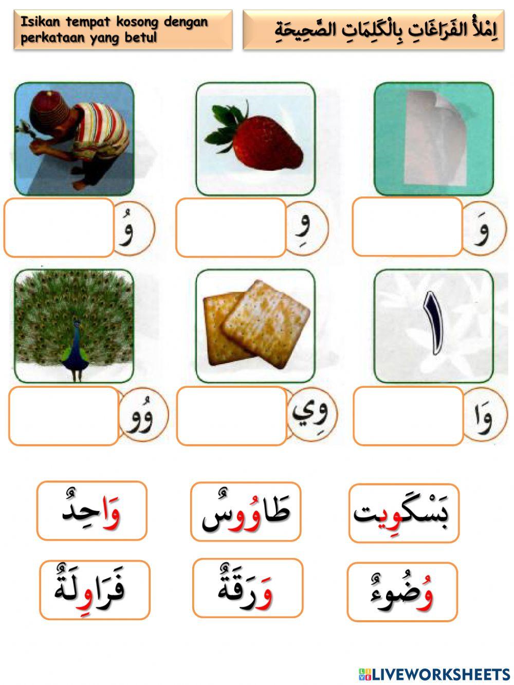 PBD  BAHASA ARAB TAHUN 1 ( HURUF    و هـ )