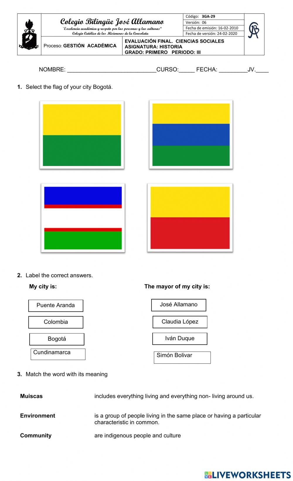 1 GEOGRAPHY FINAL TEST III TERM