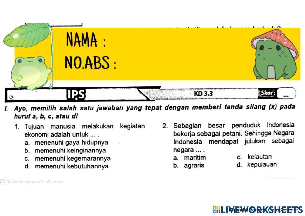 Jenis jenis usaha ekonomi tema 2 st i kelas 5