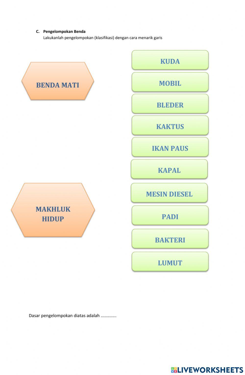 Perbedaan Makhluk Hidup dan Benda Tidak Hidup