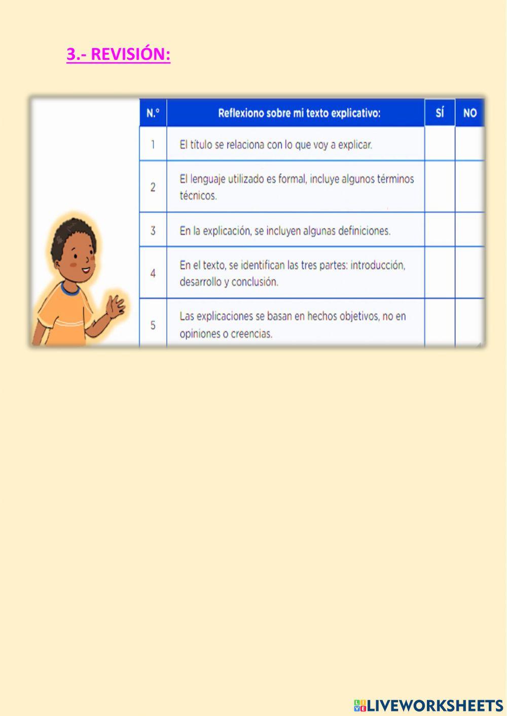 ¿como escribir explicaciones?
