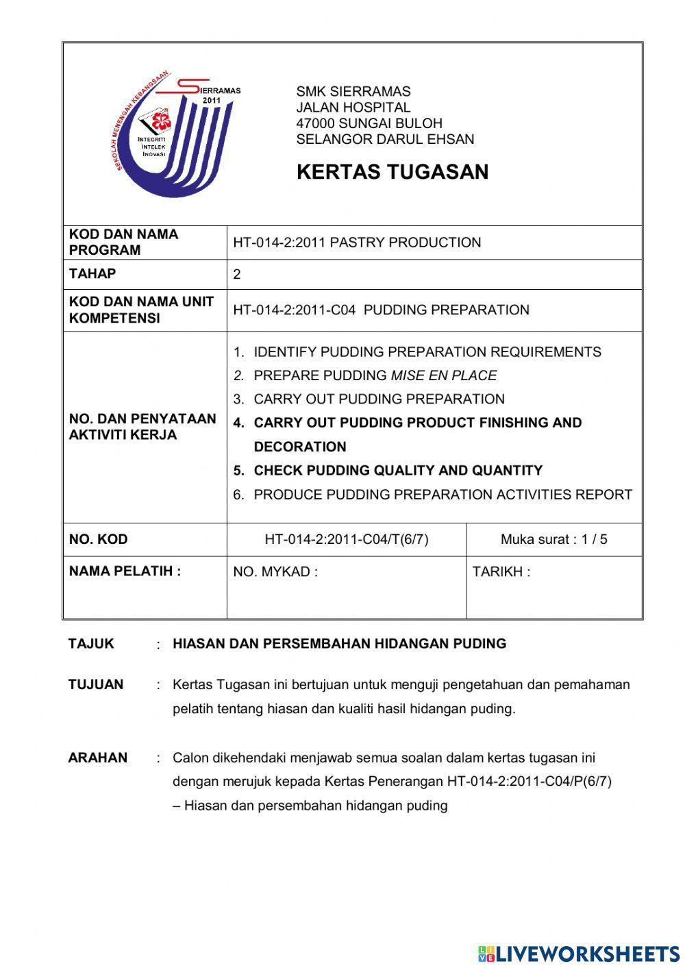 Latihan 1 (KT6) Bahagaian C - KVS Pastri - CO4
