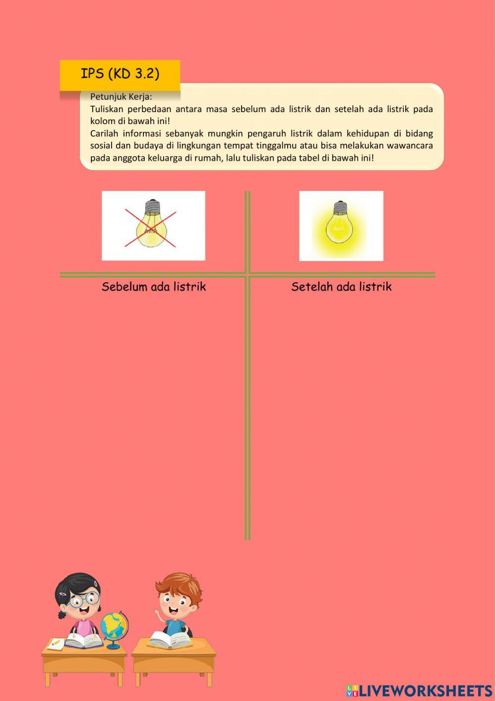 LKPD Kelas VI Tema 3 Subtema 1 Pembelajaran 1