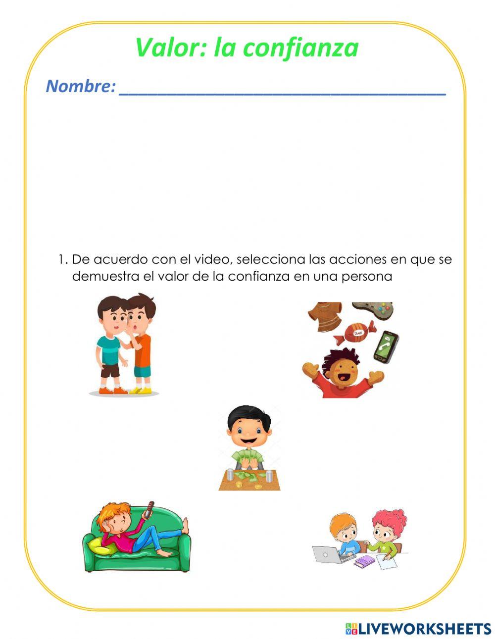 Valor de la confianza