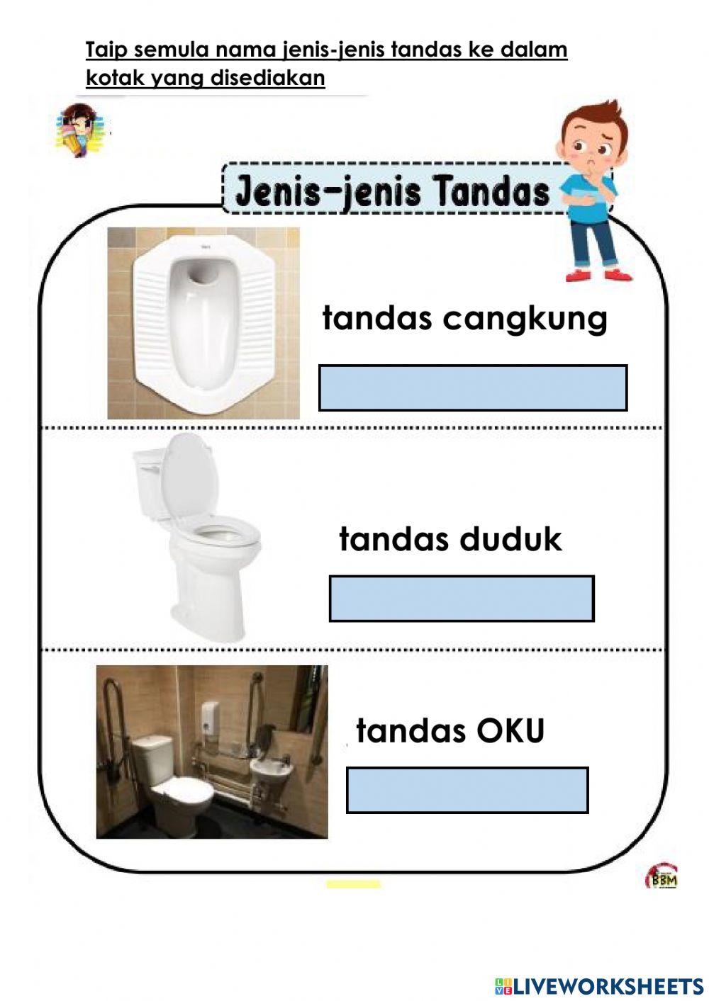 Jenis tandas