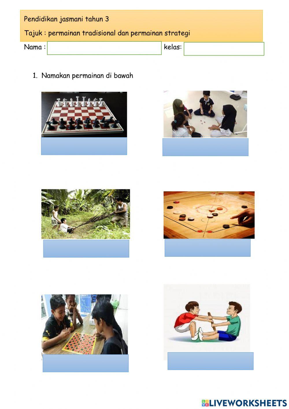 Pj tahun 3 - permainan tradisional dan permainan strategi
