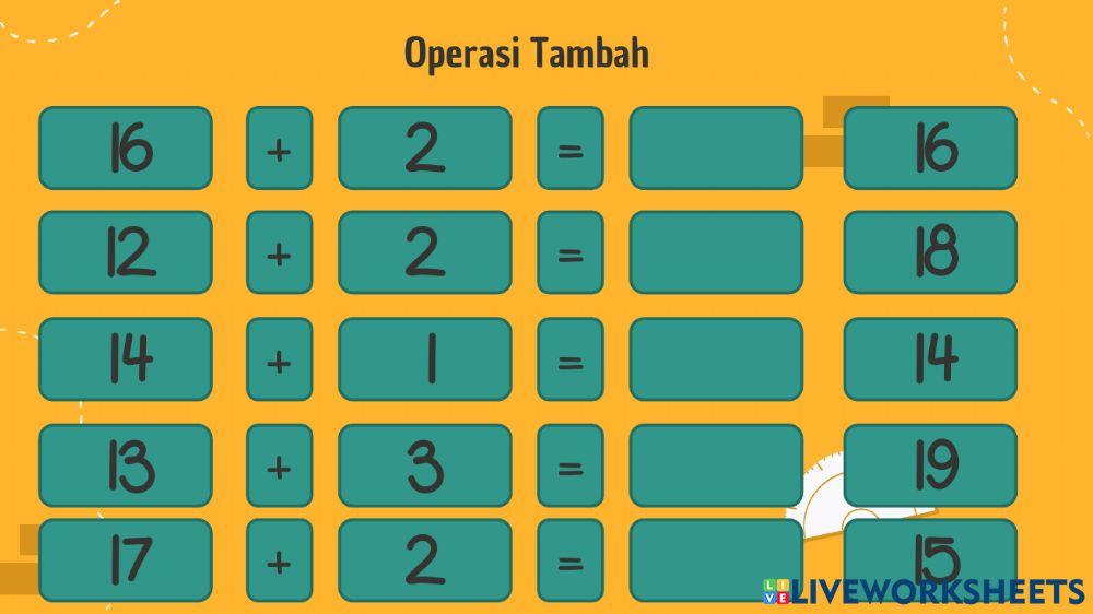 Matematik Tambah dan tolak asas