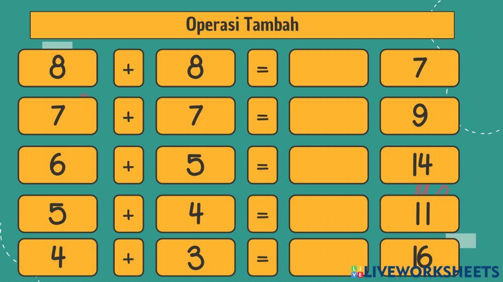 Matematik Tambah dan tolak asas