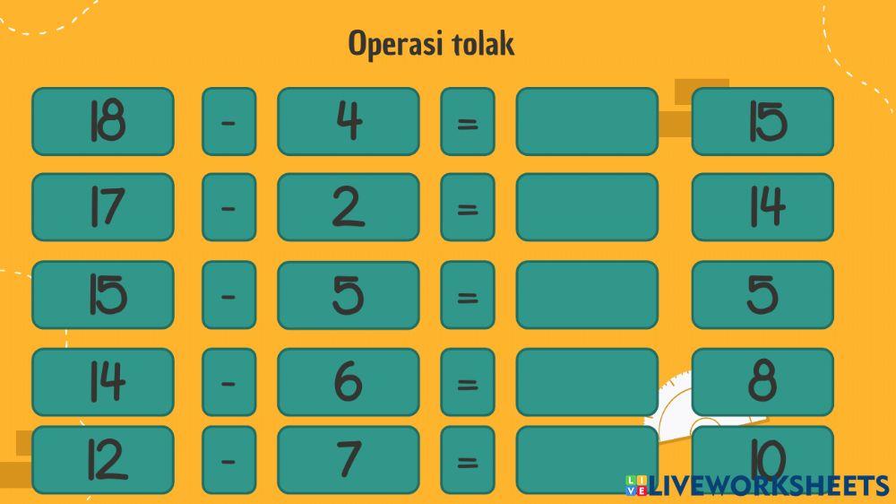 Matematik Tambah dan tolak asas