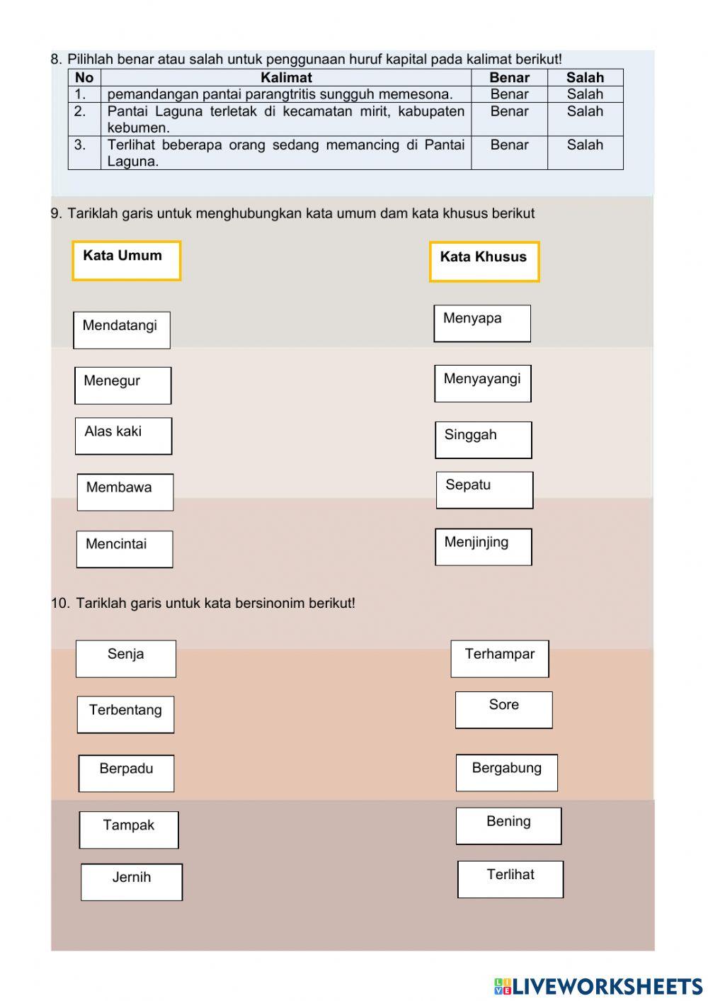 PENILAIAN HARIAN 1 (Teks Deskripsi)