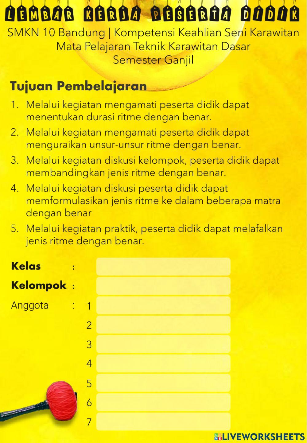 LKPD Teknik Membaca Ritme