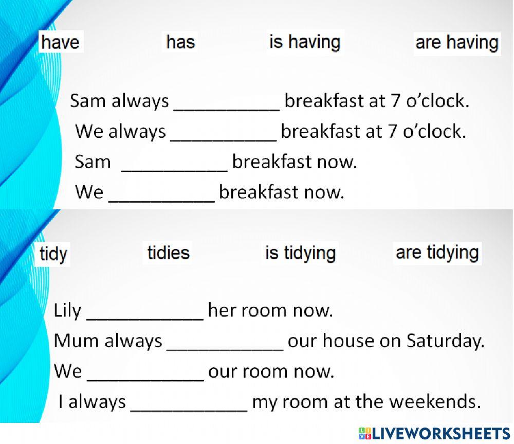 Present Simple vs Present Continuous