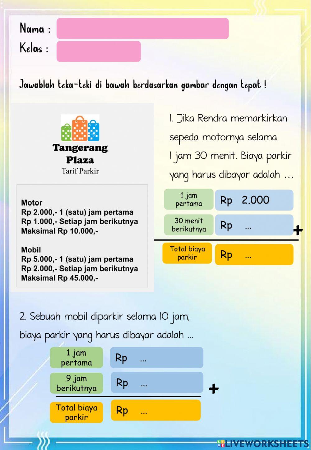 Literasi Numerasi (persamaan Linear 1 variabel)