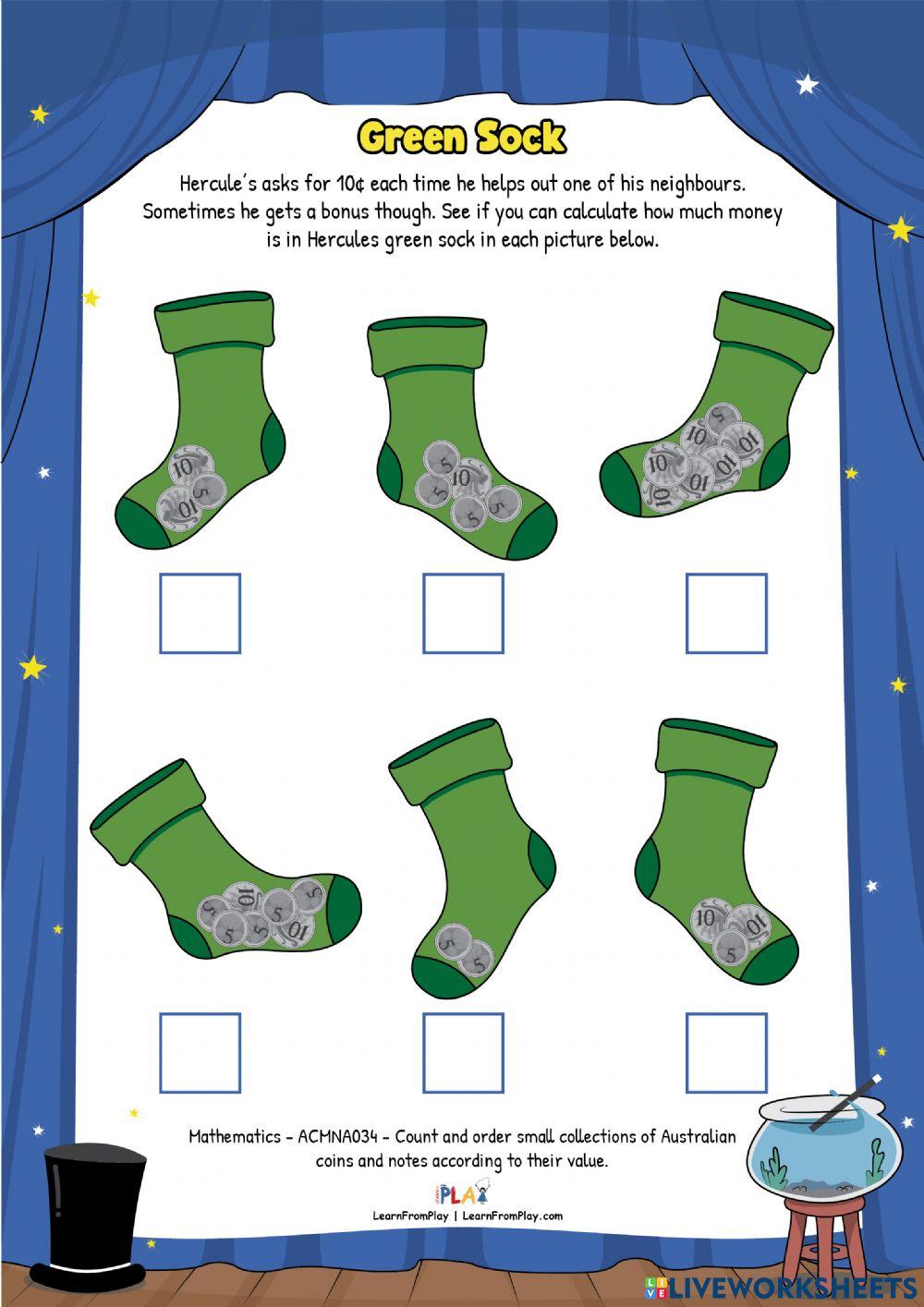 The Magnificent Hercules Quick - Green Sock