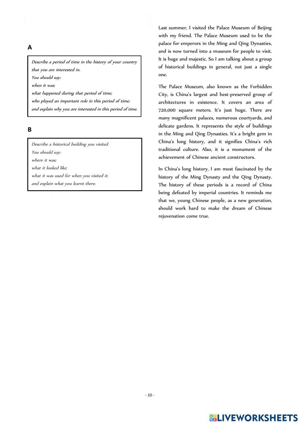 CEL IELTS speaking part 2