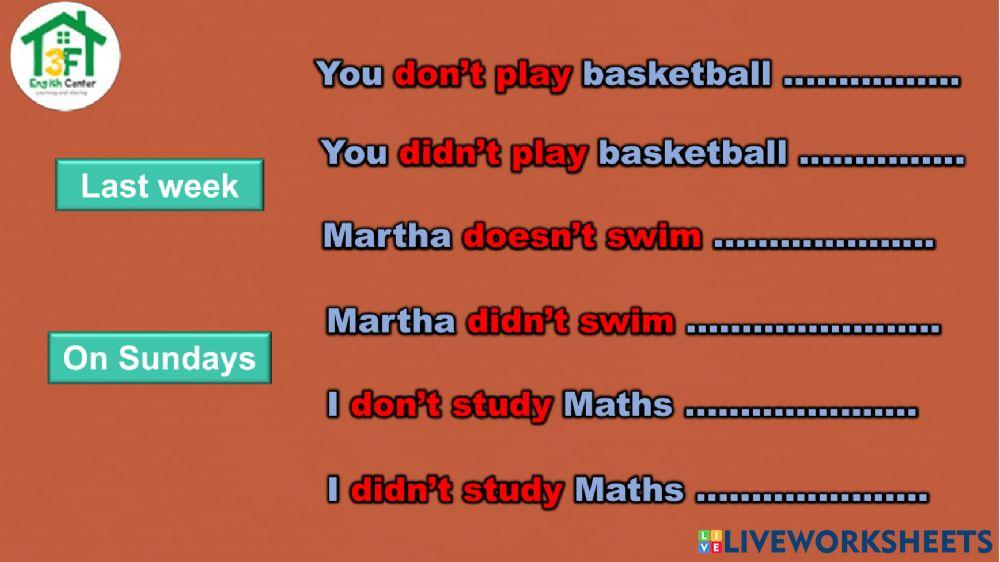 Review Past simple and Present simple