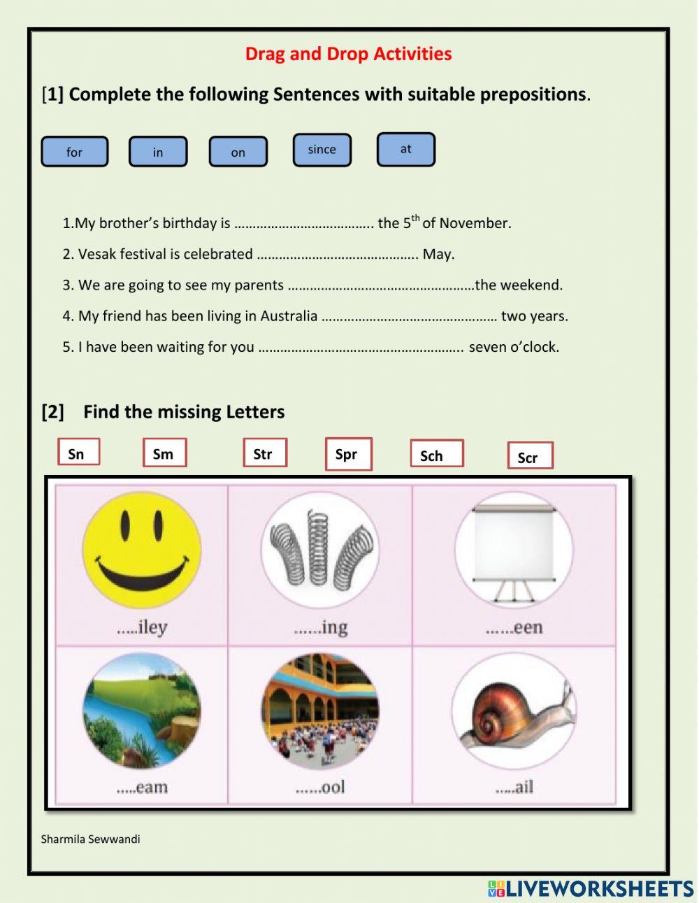 English Activities for Grade 8 Students