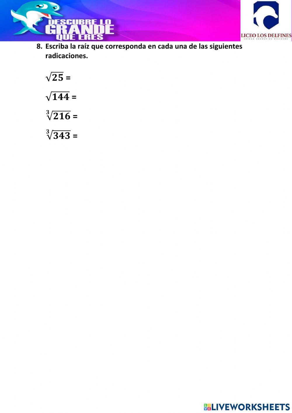 Evaluación de unidad
