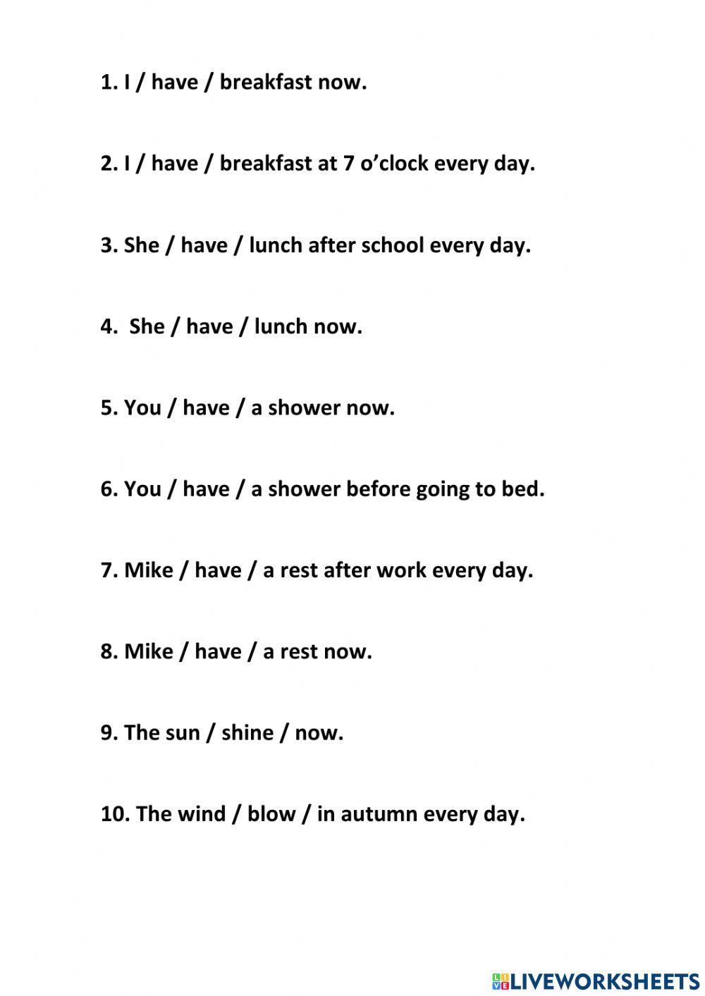 Present Simple vs Present Continuous